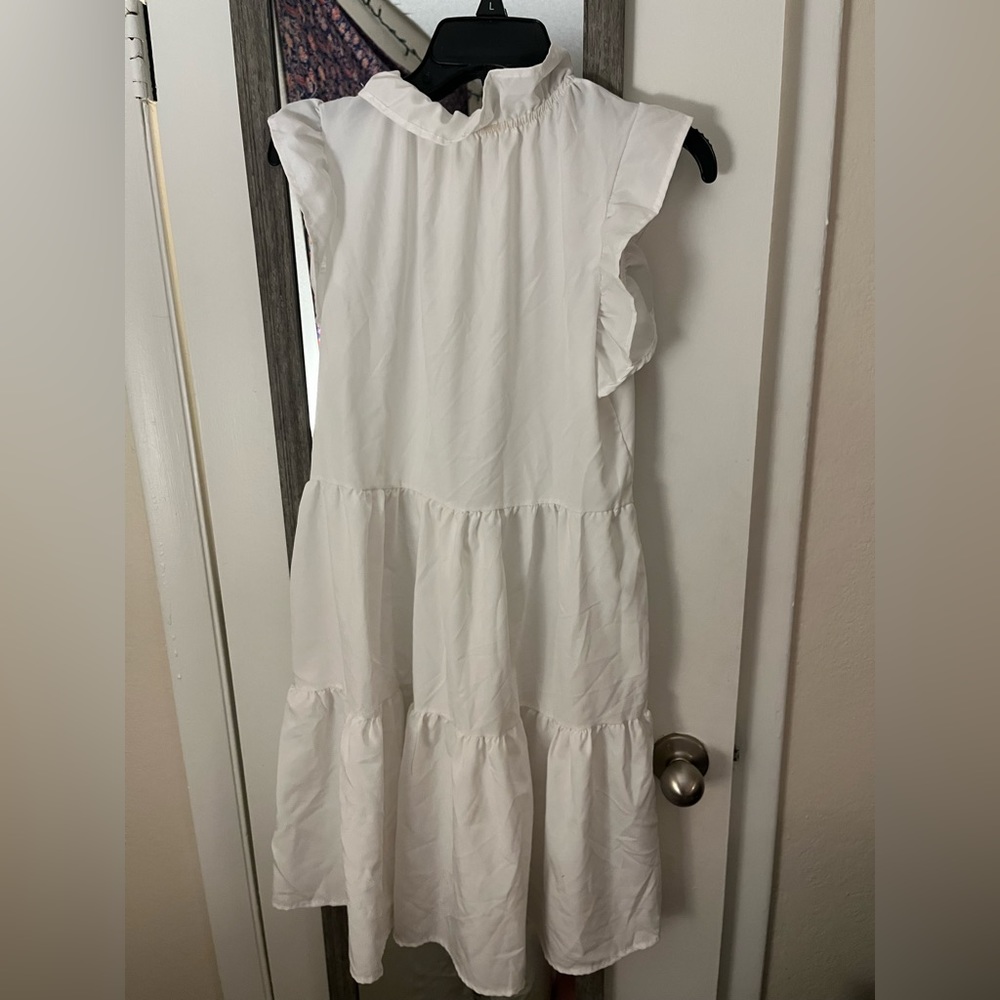Ruffled neck dress